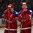 TORONTO, CANADA - DECEMBER 29: Team Russia's Pavel Karnaukhov #19 and Kirill Urakov #8 look on in dejection following a 3-2 loss to Team USA during preliminary round action at the 2017 IIHF World Junior Championship. (Photo by Matt Zambonin/HHOF-IIHF Images)

